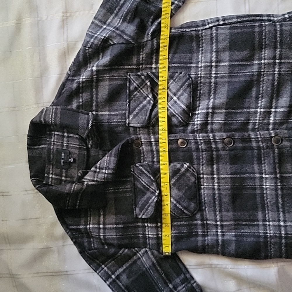 Love Tree Plaid Shacket - Picture 7 of 11